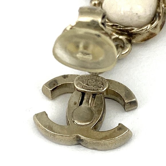 CHANEL Rare Stone Clip Dangle Earrings - Picture 4 of 8